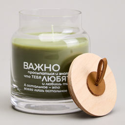СВЕЧА В БАНОЧКЕ NATURE URBAN BAMBOO 8,5*10 СМ - Lefard фото 2