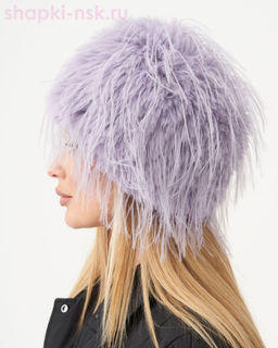 Люси экомех страус Кубанка женская флис (56-57)