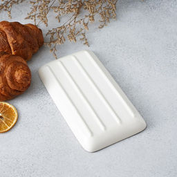 Блюдо Доляна «Искушение», 20×11×2 см, прямоугольное, керамика, розовое