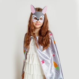 Карнавальный набор «Новогодний заяц»: плащ, маска