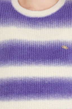 Женский сиреневый свитер с круглым вырезом Неожиданная скидка в корзине - U.s. polo assn фото 6