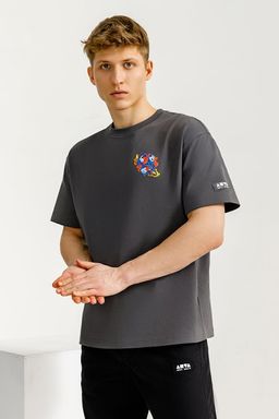 Футболка Хлопок Темно-серый