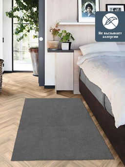 Коврик НАНОХЛОПОК SHAHINTEX 100х150 серый 03 S фото 3