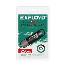 Флеш-накопитель 256Гб USB 2.0 "Exployd 570" черный