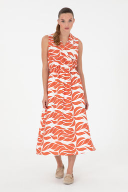 Женское пудровое платье из тканого материала Неожиданная скидка в корзине - U.s. polo assn фото 3