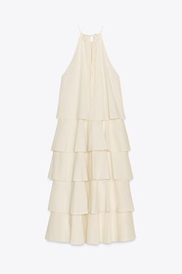 ZW COLLECTION HALTER RUFFLE DRESS - Zara фото 15