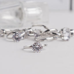 Кольца набор 36 шт. «Выбражулька. Бриллиант, как у мамы», безразмерное, белое в серебре