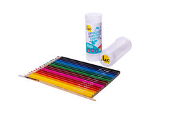 Лео Учись Набор акварельных карандашей + кисть в тубусе 19 пред. LNSWP-19 ( в тубусе ) - Аква-колор фото 4