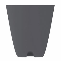 Горшок для цветов Гранд 2л, д14,5см, h15см, с поддоном, система прикорневого полива, графит, полипропилен (Россия) - Домашняя мода фото 3