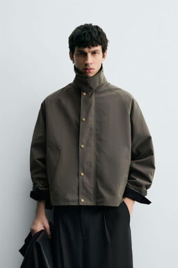 CONTRAST COLLAR TECHNICAL JACKET - Zara фото 2