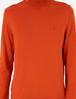Turuncu Slim Fit Yar_m Bal_k__ Yaka Basic Triko Kazak - Pierre cardin фото 6