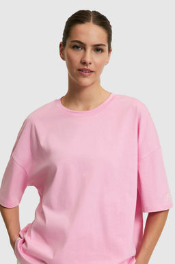 Kad_n Pembe Bisiklet Yaka Ti__rt