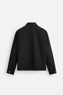 RELAXED FIT ZIP-UP OVERSHIRT - Zara фото 8