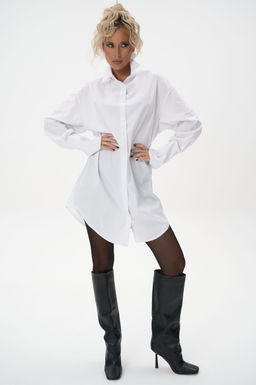 Платье рубашка Пэрис (белый) - Эльза фото 8