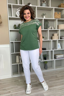 Футболка Rumoda 2135 зеленый/короткий рукав  фото 9