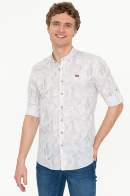 U. S. Polo Assn Мужская рубашка цвета хаки с длинным рукавом - U.s. polo assn фото 17
