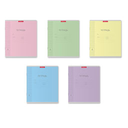 Цена за 280 шт. Тетрадь школьная ученическая ErichKrause Классика Visio ассорти, 12 листов, частая косая линейка (в плёнке по 10 шт.) фото 51