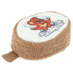 Мочалка банная Спонж 15х11см, хлопок, с поролоном, Eco-Price (Россия) - Домашняя мода фото 10