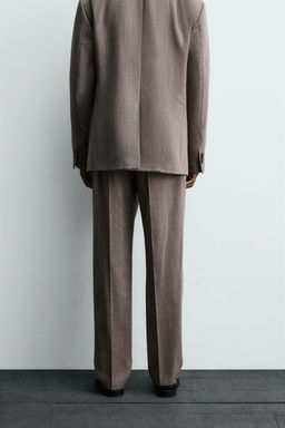 100% WOOL SUIT TROUSERS - Zara фото 2