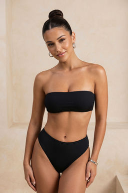 TRENDYOLMILLA Siyah Dokulu Yuksek Bel Regular Bikini Alt? TBESS23BA00128  фото 12