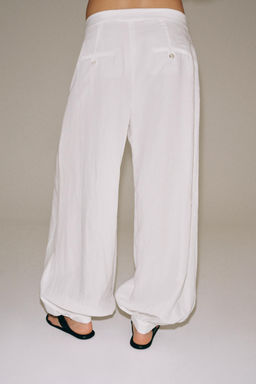 PANTAL?N BOMBACHO ZW COLLECTION / Blanco - Zara фото 3