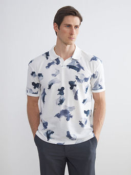 Polo Yaka Desenli Pike Erkek Ti??rt