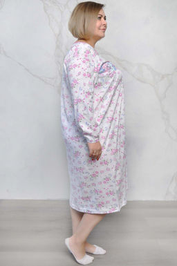 Арт. 2504 Ночная сорочка с дл. рукавом Цвет:ассорти - Калинка фото 2