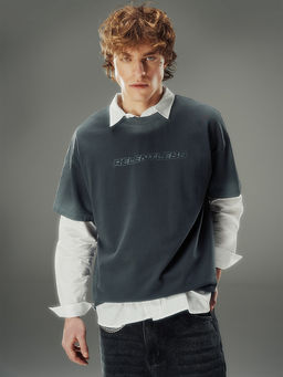 Футболка прямая мужская серая - Mark formelle фото 2