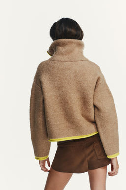 CONTRASTING TRIM CARDIGAN - Zara фото 6