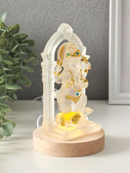 Фигурка светящаяся «Ганеша в арке», прозрачный, 10×10×18.5 см