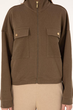 Женский свитшот цвета хаки Неожиданная скидка в корзине - U.s. polo assn фото 6