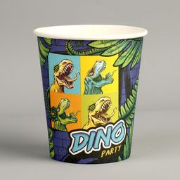 Цена за 10 шт. Стакан бумажный Дино, 250 мл