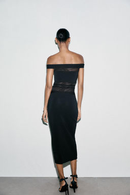 CONTRAST STRETCH DRESS - Zara фото 6
