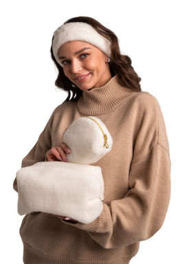 Набор косметичек Тедди ваниль