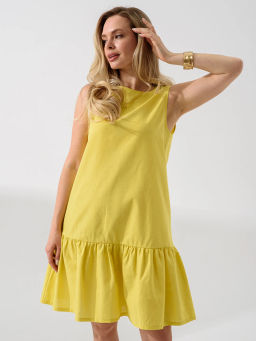 Платье Колокольчик хлопок со льном - Оптима фото 3