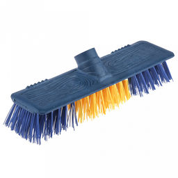 Щетка для пола "Клен" жесткая 23,5х6,2см, ворс 4см, 5-и рядная, под углом, цвета микс (Китай)