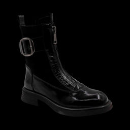 Ботинки из натуральной кожи Р-220-1 черные