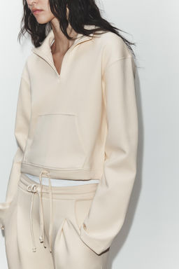 SUDADERA POLO INTERLOCK / Mantequilla - Zara фото 2