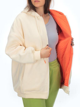 2560 MILK Худи зимнее женское (50 гр. синтепон) - Фабричный китай фото 6