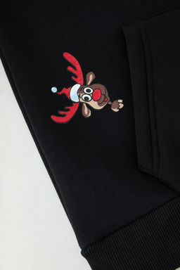 Siyah Erkek Cocuk Duz Orme Mini Me Y?lbas? Modeli Sweatshirt TKDAW25SW00124 - Trendyolmilla фото 2