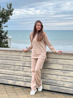 Костюм Трэвел (свитшот+брюки)_320/кофейный