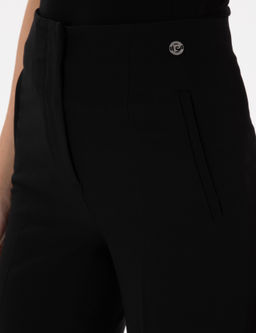 Siyah Carrot Fit Kuma_ Pantolon