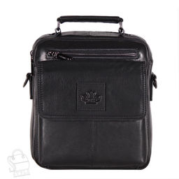Сумка мужская кожаная 6803Z black Zinimsk  в Новосибирске