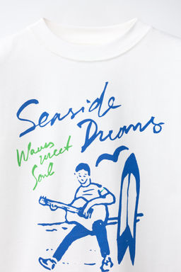 CAMISETA ESTAMPADO TEXTO / Blanco