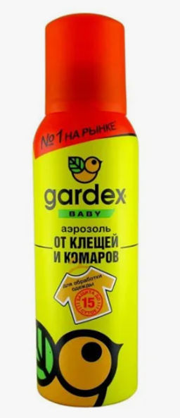 GARDEX Baby аэрозоль от клещей и комаров 150мл