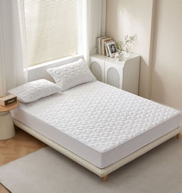 Наматрасник стеганный Mency Микрогель 140х200 NAMSM02 (без наволочек) Белый  фото 3