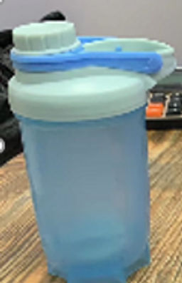 Бутылка/Шейкер COOLRAY SHSB-500 голубая, для спортивного питания 500ML/уп60