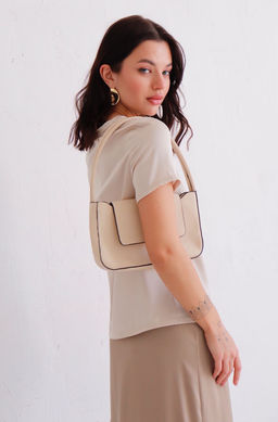 12580 Футболка базовая айвори - Martichelli фото 6