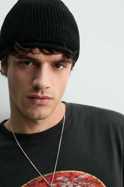 GORRO PUNTO 100% LINO / Marino - Zara фото 2