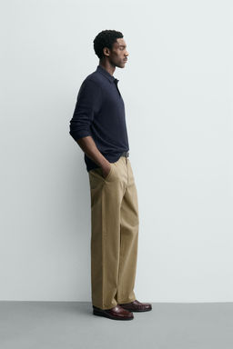 WOOL BLEND KNIT POLO SHIRT - Zara фото 4